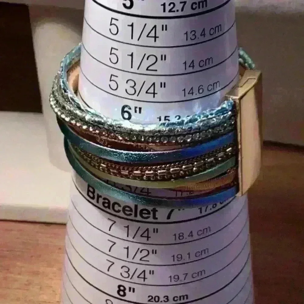 Bracelet with Gold  Magnetic Closure and Multi Colored Suede Straps